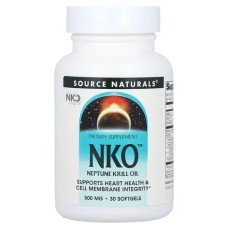 Олія криля 500 мг, Source Naturals NKO (Neptune Krill Oil), 30 капсул