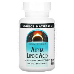 Альфа-липоевая кислота 300 мг, Source Naturals Alpha Lipoic Acid, 60 кап.