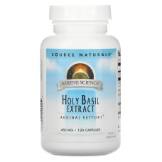 Базилик священный, Source Naturals Holy Basil, 450 мг, 120 капсул