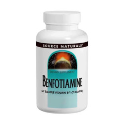 Бенфотиамин 150 мг, Benfotiamine Source Naturals, 30 таблеток