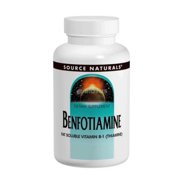 Бенфотиамин, Benfotiamine, Source Naturals, 150 мг, 30 таблеток