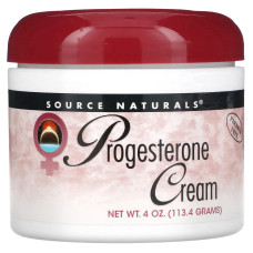 Крем з прогестероном, Source Naturals Progesterone Cream, 113,4 г, натуральний