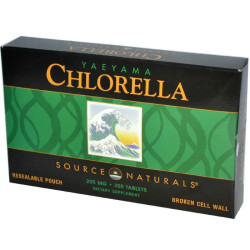 Хлорелла, Source Naturals Yaeyama Chlorella, 200 мг, 300 таблеток