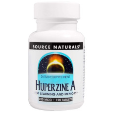 Вітаміни для мозку, Source Naturals Huperzine A, 200 мкг, 120 таблеток