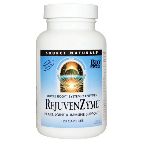Ферменти для травлення, RejuvenZyme, Source Naturals, 120 кап.