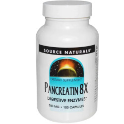 Панкреатин 500 мг, Source Naturals Панкреатин, 100 кап.