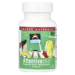 Внимательный ребенок, Source Naturals Attentive Child, 30 таблеток