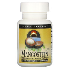 Мангостин 187,5 мг, Source Naturals Mangosteen, 60 таблеток