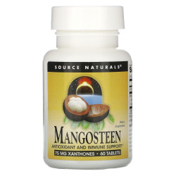 Мангостин 187,5 мг, Source Naturals Mangosteen, 60 таблеток