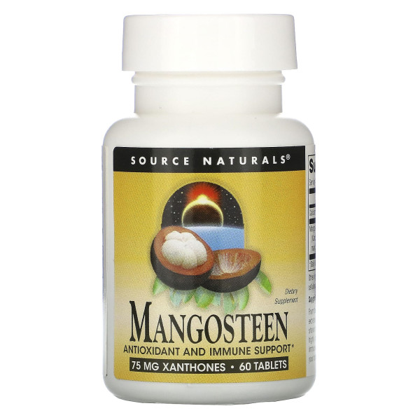 Мангостін, Mangosteen, Source Naturals, 187,5 мг, 60 таблеток