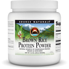 Протеин из бурого риса порошок без вкуса, Source Naturals Brown Rice Protein Powder, 453,6 г