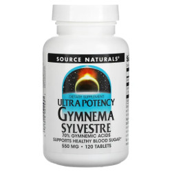 Джимнема Сильвестра 550 мг, Source Naturals Gymnema Sylvestre, 120 таблеток