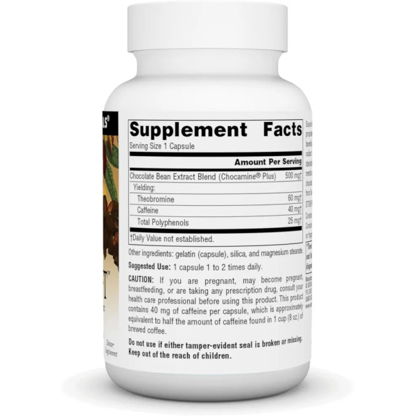 Экстракт шоколада, ChocoLift, Source Naturals, 500 мг, 60 капсул