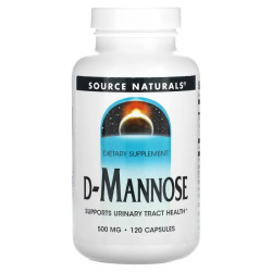 Д-Манноза 500 мг, Source Naturals D-Mannose, 120 капсул