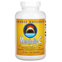 Вітамін С 500 мг, Source Naturals Metabolic C, 180 капсул