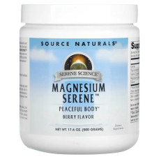 Магній 500 г, Source Naturals Magnesium Serene, ягідний смак
