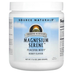 Магній 500 г, Source Naturals Magnesium Serene, ягідний смак