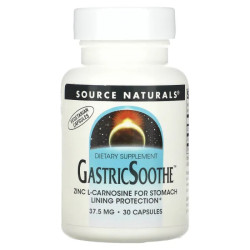 Л-карнозин, GastricSoothe L-Carnosine, 37.5 мг, 30 капсул
