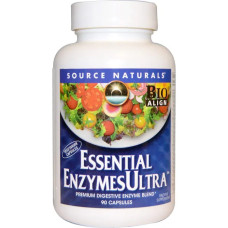 Ферменты для пищеварения 90 кап., Source Naturals Essential EnzymesUltra, поддержка пищеварения