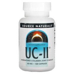 Коллаген II типа 40 мг, Source Naturals UC-II, 120 капсул