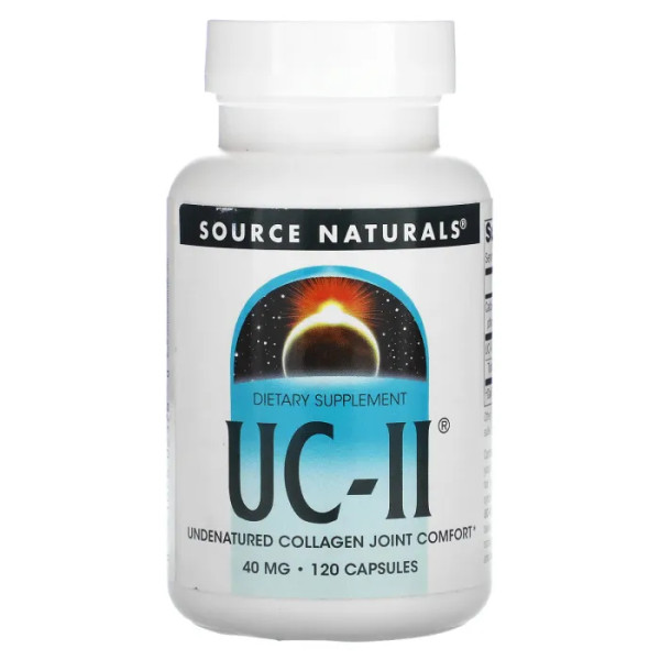 Колаген II типу, UC-II, Source Naturals, 40 мг, 120 капсул