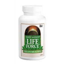 Мультивитамины веганские, Source Naturals Life Force Vegan Multiple, баланс жизненных сил 60 таблеток