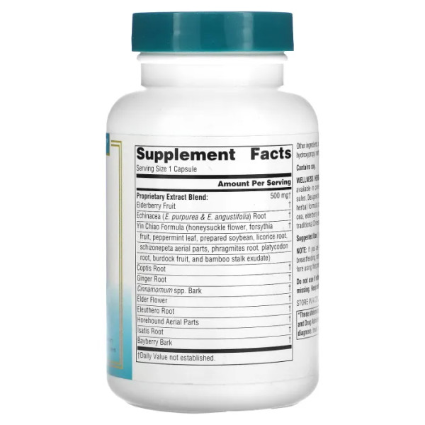 Підтримка імунної системи, Wellness Herbal Resistance Liquid, Source Naturals, 120 рідких капсул