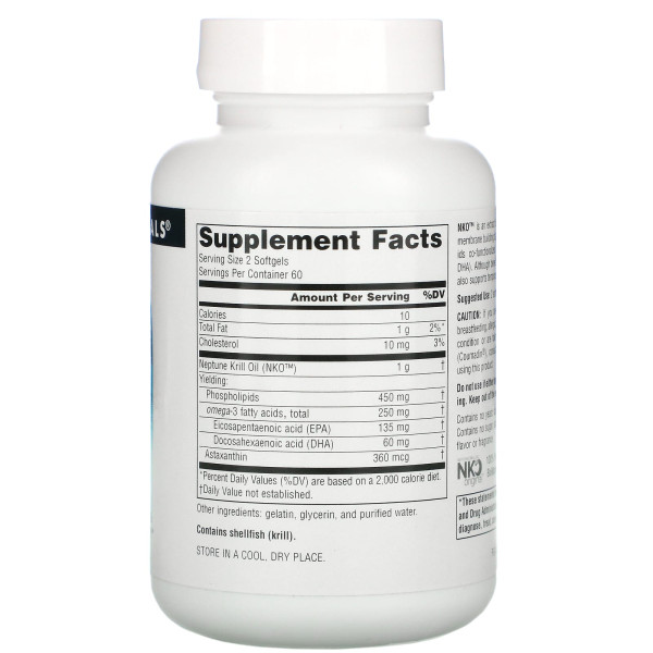 Масло криля, Krill Oil, Source Naturals, 500 мг, 120 капсул