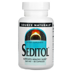 Здоровий сон 365 мг, Seditol, Source Naturals, 60 капсул