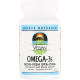 Омега-3, Omega-3s EPA-DHA, Source Naturals, для веганів, 300 мг, 30 капсул
