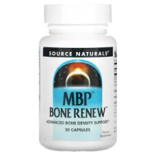 Поддержка плотности костей, Source Naturals MBP Bone Renew, 30 капсул
