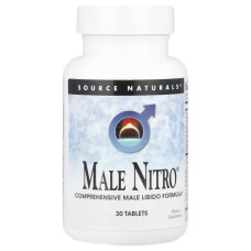 Репродуктивное здоровье мужчин, Source Naturals Male Nitro, 30 таблеток