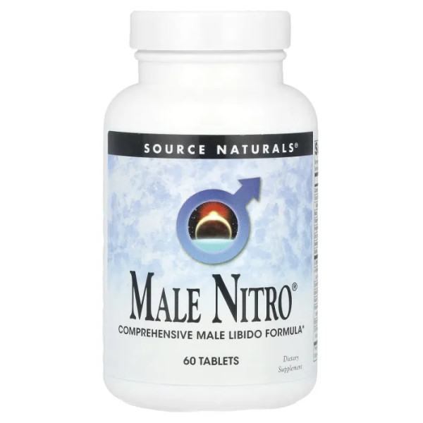 Репродуктивне здоров'я чоловіків, Male Nitro, Source Naturals, 60 таблеток