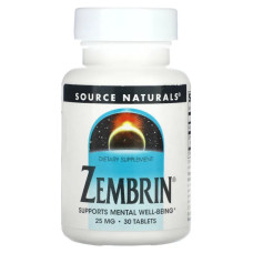 Психічне благополуччя 25 мг, Source Naturals Zembrin, 30 таблеток