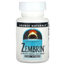 Психічне благополуччя 25 мг, Source Naturals Zembrin, 60 таблеток
