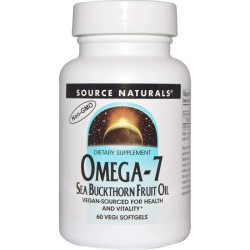 Омега 7 обліпиха, Source Naturals Omega-7 Seabuckthorn Oil, 60 капсул