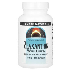 Зеаксантин із лютеїном 10 мг, Source Naturals Zeaxanthin with Lutein, 120 капсул