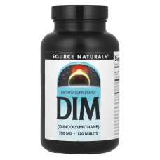 DIM дііндолілметан 200 мг, Source Naturals DIM, 120 таблеток