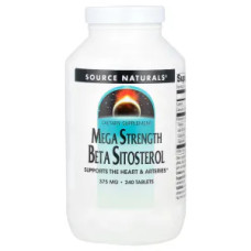 Бета ситостерол 375 мг, Source Naturals Beta Sitosterol, 240 таблеток