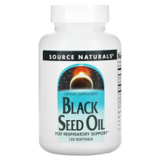 Олія насіння чорного кмину, Source Naturals Black Cumin Seed Oil, 120 гелевих капсул