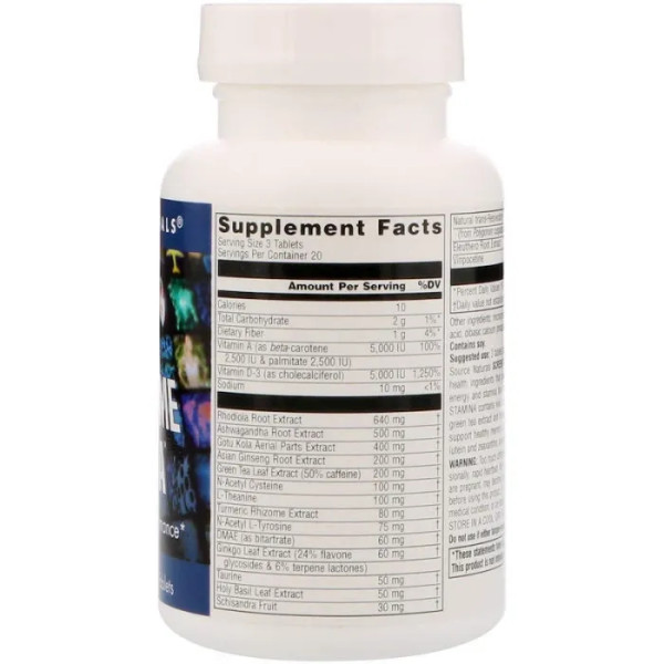 Комплексна підтримка організму, Screen Time Stamina, Source Naturals, 60 таблеток