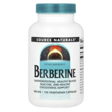 Берберін 500 мг, Source Naturals Berberine, 120 вегетаріанських капсул