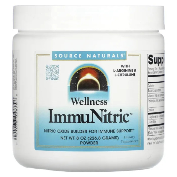 Імунна підтримка, Wellness, ImmuNitric, Source Naturals, порошок, 226.8 г