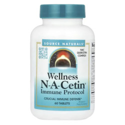 Иммунная поддержка, Source Naturals Wellness NA-Cetin, 60 таблеток