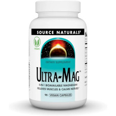 Магній ультра 5 в 1, Source Naturals Ultra-Mag, 90 веганських капсул