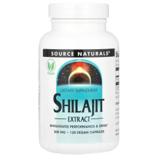 Шиладжит 500 мг, Source Naturals Shilajit Extract, 120 веганских капсул