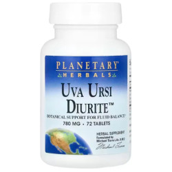 Толокнянка, Planetary Herbals Uva Ursi Diurite™, 72 таблетки