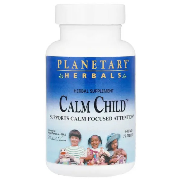 Заспокійливий засіб для дітей, Calm Child™, Planetary Herbals, 72 таблетки
