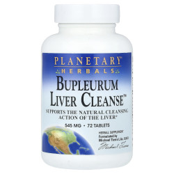 Очищение печени 545 мг, Bupleurum Liver Cleanse Planetary Herbals, 72 таблетки