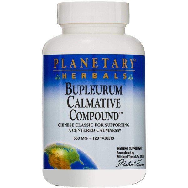 Володушка, Bupleurum Calmative Compound, Planetary Herbals, 550 мг, 120 таблеток
